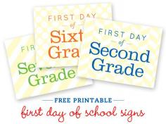 
                    
                        FREE! First day of school printables | Chickabug
                    
                