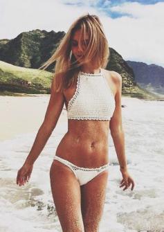 She Made Me Halter Bikini Top | Spotted on @Jess Pearl Pearl Liu Stein  boho, bohemian, fashion, hippie, free, style, jewellery, accessory