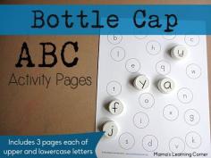 
                    
                        Bottle Cap ABC Matching Pages for Preschool and Early Kindergarten
                    
                