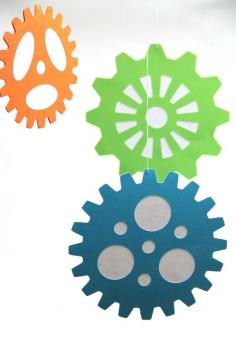 
                    
                        Large Gears - Hanging Decoration from the Robots & Gears Collection via Etsy
                    
                