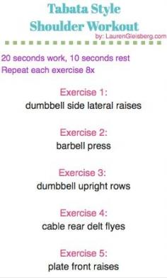 
                    
                        Tabata Style Shoulders (
                    
                