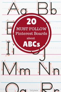 
                    
                        20 Must Follow Pinterest Boards about Alphabet Activities and ABCs
                    
                