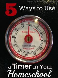 
                    
                        5 Simple Ways to Incorporate a Timer in Your Homeschool Day
                    
                