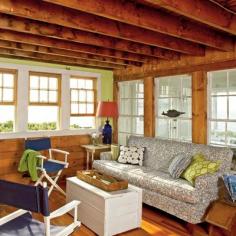 
                    
                        Classic Beach Cottage Style - Coastal Living-wood panel with light fabrics mixed in
                    
                