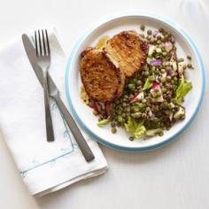 
                    
                        Seared Pork Chops with Lentil and Apple Salad Recipe - Woman's Day
                    
                
