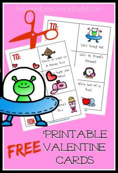 
                    
                        Super CUTE free printable valentine cards for all ages!
                    
                