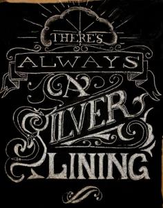 Silver Lining Chalk board