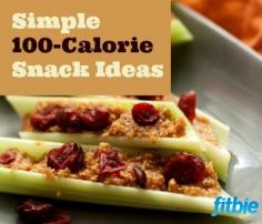 Simple 100 Calorie Snack Ideas - These low-cal, super-filling munchies are easy to whip up in a snap! | Fitbie.com