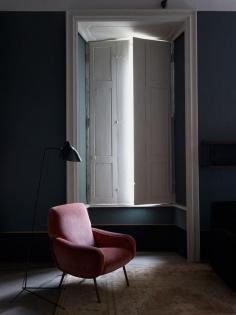 
                    
                        “ Interior design by Dimore Studio, photograph by Henry Bourne: Serge Mouille tripod floor light ca.1950s and Marco Zanuso´s Lady armchair by Artflex, 1951. /...
                    
                