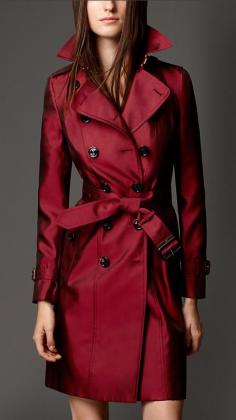 Technical Silk Trench Coat