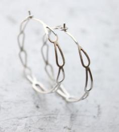 
                    
                        Silver Filigree Hoop Earrings by Moira K. Lime Jewelry
                    
                