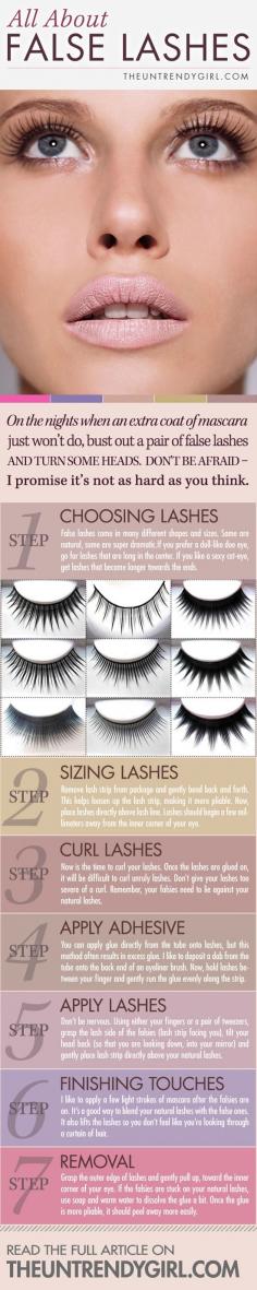
                    
                        Lashes. how to false eye lash guide ♥✤
                    
                