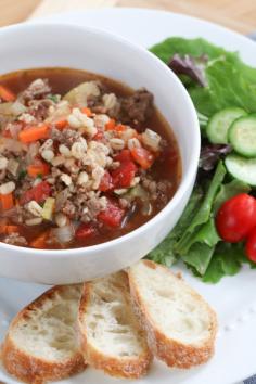 
                    
                        Quick Beef and Barley Soup
                    
                