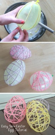 Yarn Egg Tutorial | Spring Crafts