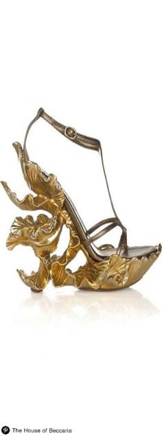 
                    
                        ~Alexander McQueen Gold Leaf Shoe | The House of Beccaria
                    
                