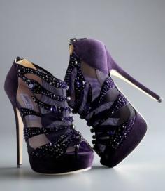 Jimmy Choo Purple and Black Heels Sexy