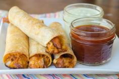 
                    
                        Pink Parsley: Baked BBQ Pork Taquitos
                    
                