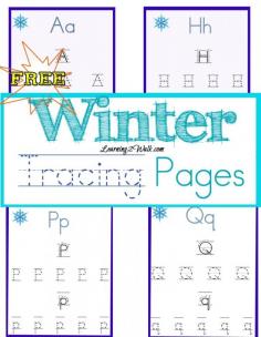 
                    
                        Free winter tracing pages for preschoolers
                    
                