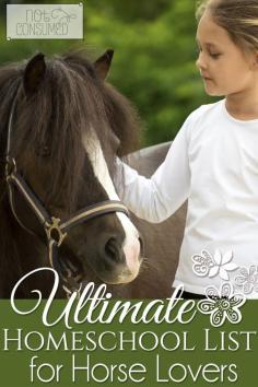 
                    
                        Do you have a horse lover in your home? He/she will love this HUGE list of homeschool resources to explore their love of all things horses. You'll find horse printables, horse copywork, horse unit studies and more!
                    
                