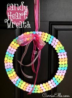 
                    
                        Cute, Inexpensive, and Kid-Friendly Craft: Candy Heart Wreath for Valentine's Day
                    
                