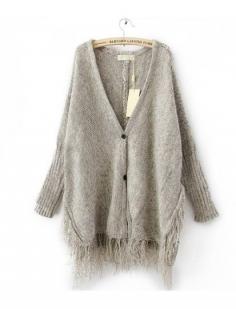 
                    
                        grey batwing cardigan...
                    
                