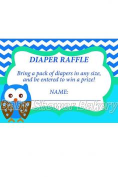 Diaper Raffle Ticket- great baby shower idea