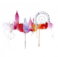 
                    
                        London Travel Illustration  Abstract Art Print 12X16 by PortLove, $35.00
                    
                