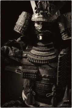 Japanese samurai armor and helmet