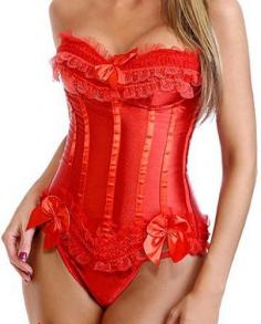 Green Trade Push Up Sexy Corset Lingerie with G-string Red Size XL Green Trade, http://amoursexylingerie.blogspot.com/ #Sexy_Lingerie #sexy #lingeries #Babydolls #Bustiers #Corsets