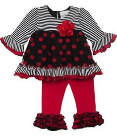 
                    
                        Rare Editions Newborn-24 Months Dotted/Striped Mixed-Media Top & Pant Set | Dillard's Mobile
                    
                