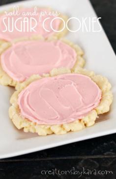 
                    
                        Easy and over the top delicious Sugar Cookies- no rolling pin required!
                    
                