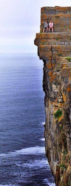 Daredevil Cliffs, Inishmore coastline, Aran Islands, Ireland. Beautiful, but it made me nervous!