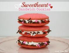 
                    
                        Sweetheart Sandwich Cookies- a sweet treat to bake for Valentine's Day! #valentinesday
                    
                