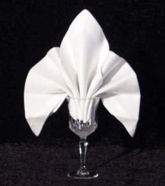 
                    
                        Napkin Folding Tutorial - The Fleur De Lys Goblet Fold
                    
                