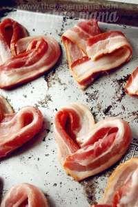 Bacon Hearts, such a fun twist for breakfast...orrrrr Valentines day breakfast in bed!! 400F - 18 min or so.