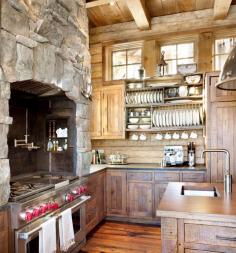Log Cabin Kitchen Design, Pictures, Remodel, Decor and Ideas - page 12