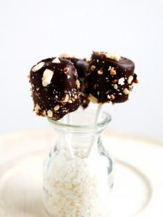 Rocky Road  Marshmallow Pops- Great alternative to cake pops and fun to make with little ones.