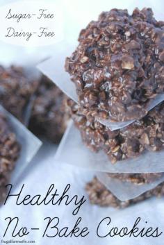 
                    
                        Healthy No-Bake Cookies (sugar and dairy free, use GF oats) Thanks so much for sharing this on Waste Not Want Not Wednesday on www.poorandgluten... : )
                    
                