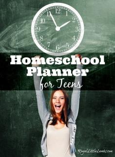 
                    
                        Homeschool Planner for Teens - We made our own student planner, Frankenstein-style. | royallittlelambs....
                    
                