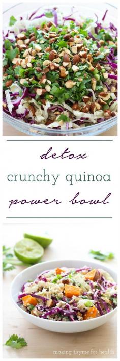 
                    
                        Detox Crunchy Quinoa Power Bowl with Almond Ginger Dressing #protein #fresh
                    
                