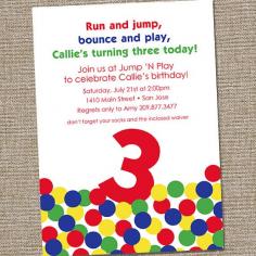 
                    
                        Bouncy Ball Bounce House Printable Birthday Party by partymonkey. , via Etsy.
                    
                