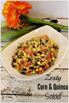 Yummy summer side dish: Zesty Sweet Corn Quinoa Salad