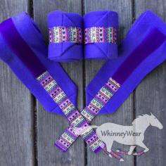 
                    
                        Purple/Aztec trimmed polo wraps by WhinneyWear www.whinneywear.com
                    
                