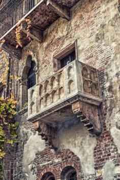 
                    
                        The famous balcony of Romeo and Juliet in Verona, Italy. Seriously, I mean, every girl should see this before they die.
                    
                