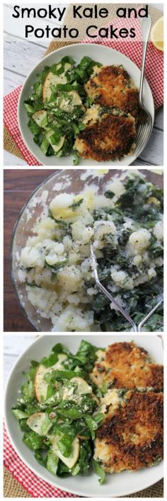 
                    
                        These smoky kale potato cakes (that are basically oversized tater tots) and this raw kale salad tossed with quick-pickled apples are my new favorite ways to eat kale!
                    
                