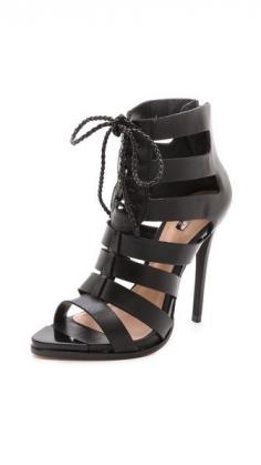 
                    
                        Schutz Fermina Lace Up Sandals - Black
                    
                