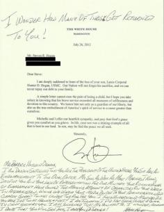 
                    
                        While Obama Boasts of Ending War in Afghanistan, Marine Family’s Letter Puts It In Perspective
                    
                