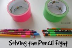 
                    
                        Solving the pencil fight- homeschool organization
                    
                