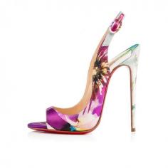 
                    
                        “Shoe du Jour” 10.20.14 Christian Louboutin “Allenissima” Multi Maxi Fiori Satin Sandals « Shoefessional
                    
                