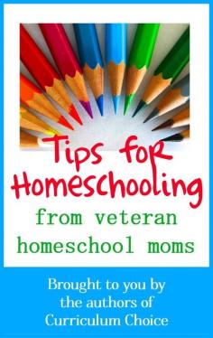 
                    
                        Boy, are you in for a treat today!  The amazing homeschool mommas (who also happen to write fabulous reviews for you) are sharing some of their best, well-seasoned homeschooling tips for you today.  You will be blessed. From The Curriculum Choice Archives Be sure to browse the tabs above to find
                    
                